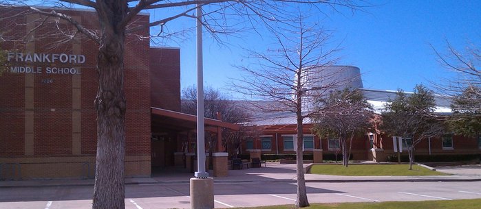 Frankford Middle School front entrance 